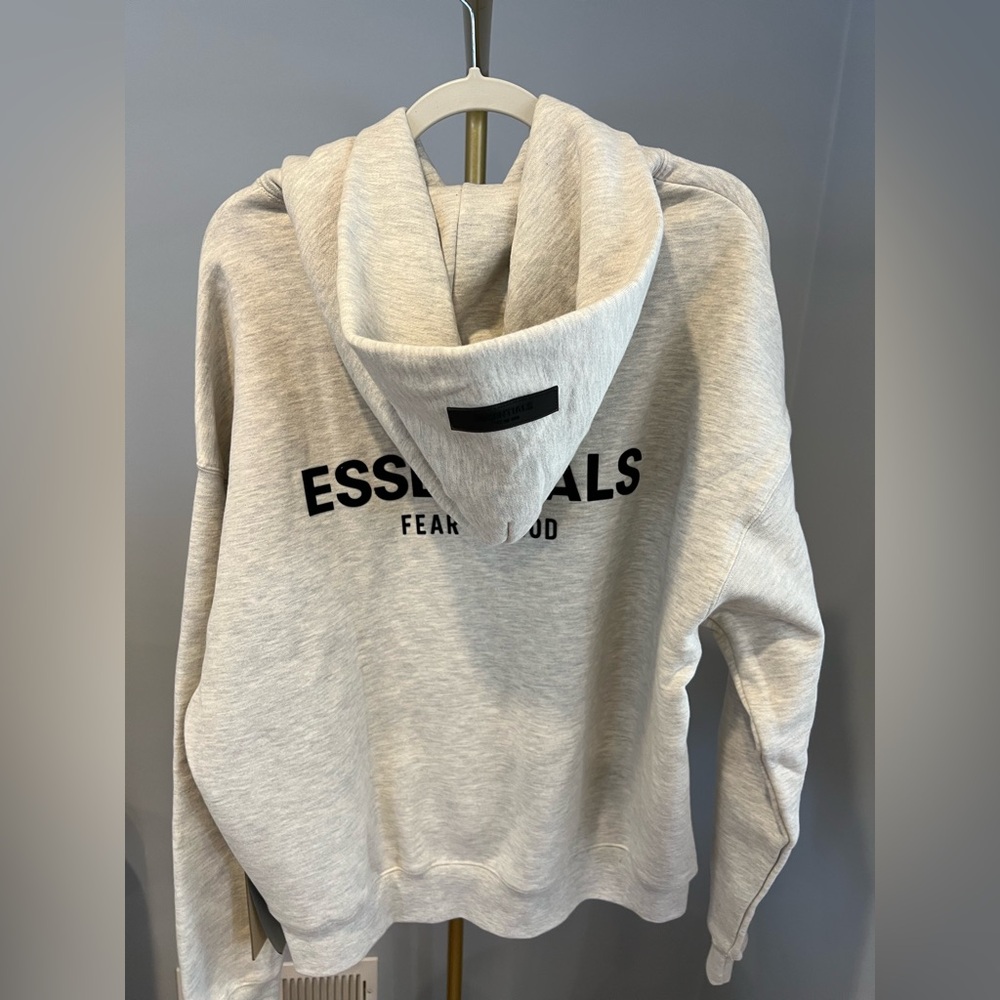 NWT Fear of God Essentials Light Gray Hoodie